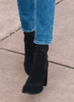 The Fashion Statement of a Big Ankle Boot With Cropped Jeans