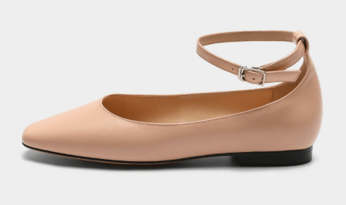 Plain Nude Flats That Give You More Height